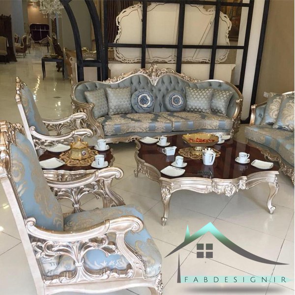 مبل کلاسیک استیل فرانسوی کد 11