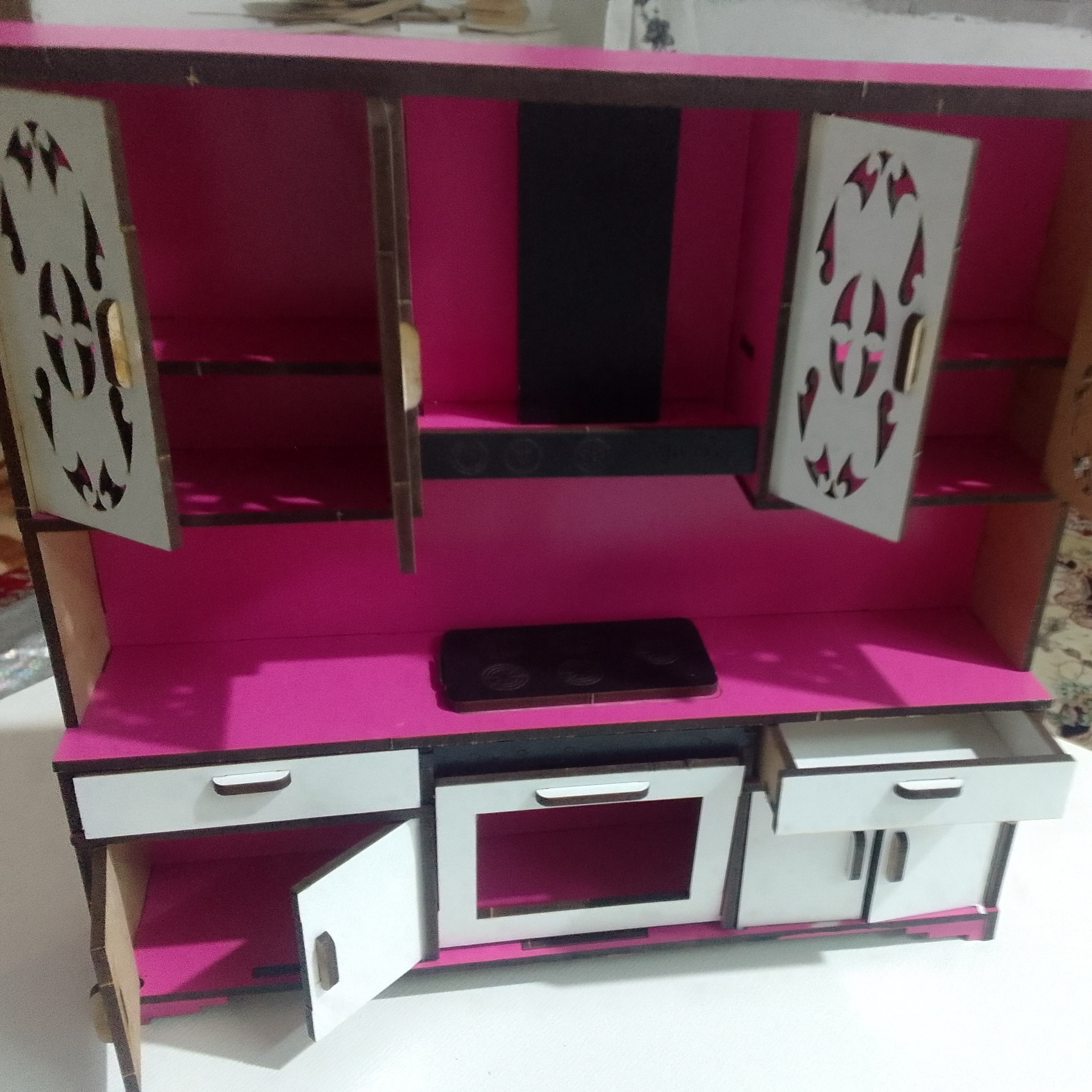 اسباب بازی سرویس چوبی اشپز خانه