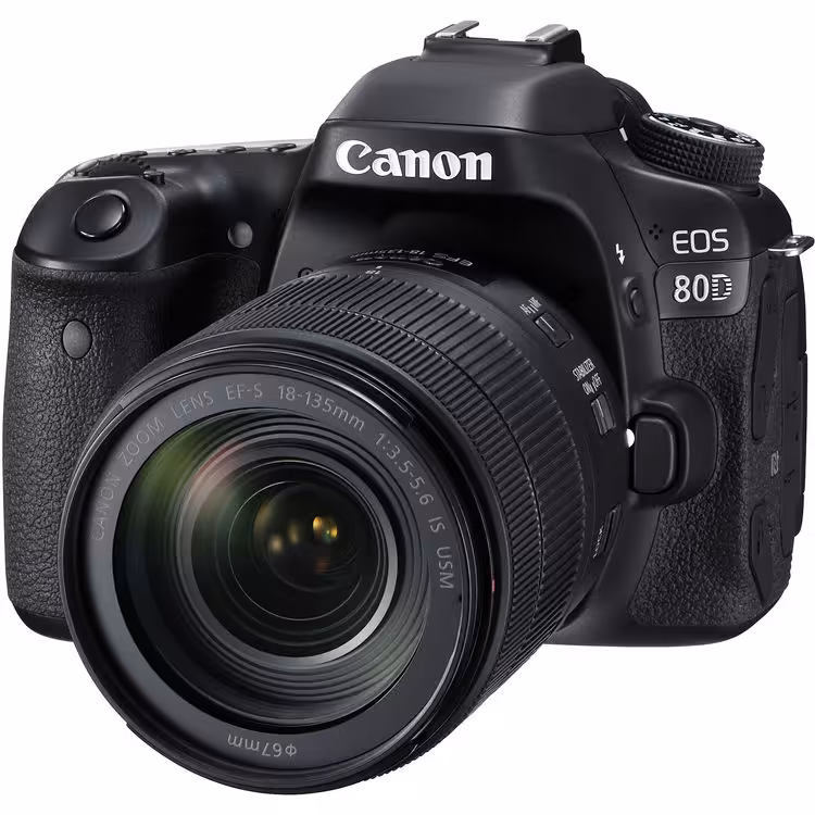 دوربین دیجیتال کانن Eos 80D با لنزKit 18-135mm f/3.5-5.6 IS USM