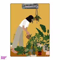 تخته شاسی بامبیلیپ طرح دختر و گلدان ها کد 2889124 سایز A4