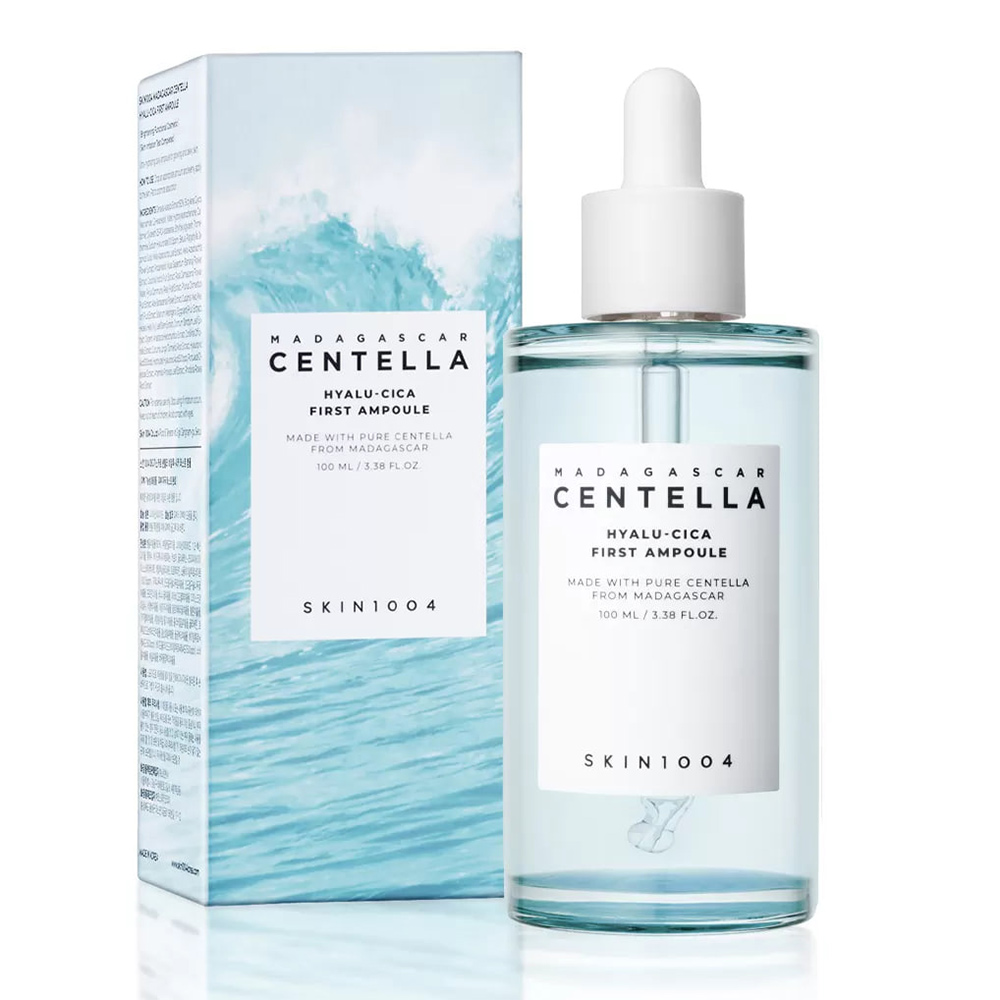 آمپول سنتلا ماداگاسکار هیالو سیکا100میل اسکین 1004 Skin1004 Madagascar Centella Hyalu Cica First Ampoule