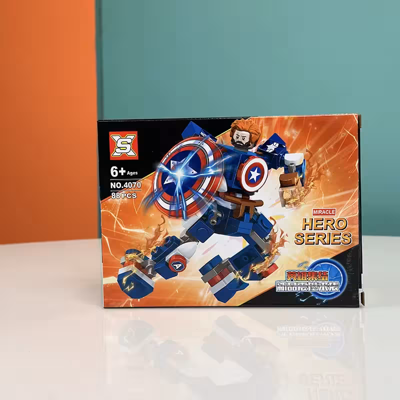 اسباب بازی لگو قهرمانان مدل کاپیتان آمریکا 88 تکه کد P/4070/F