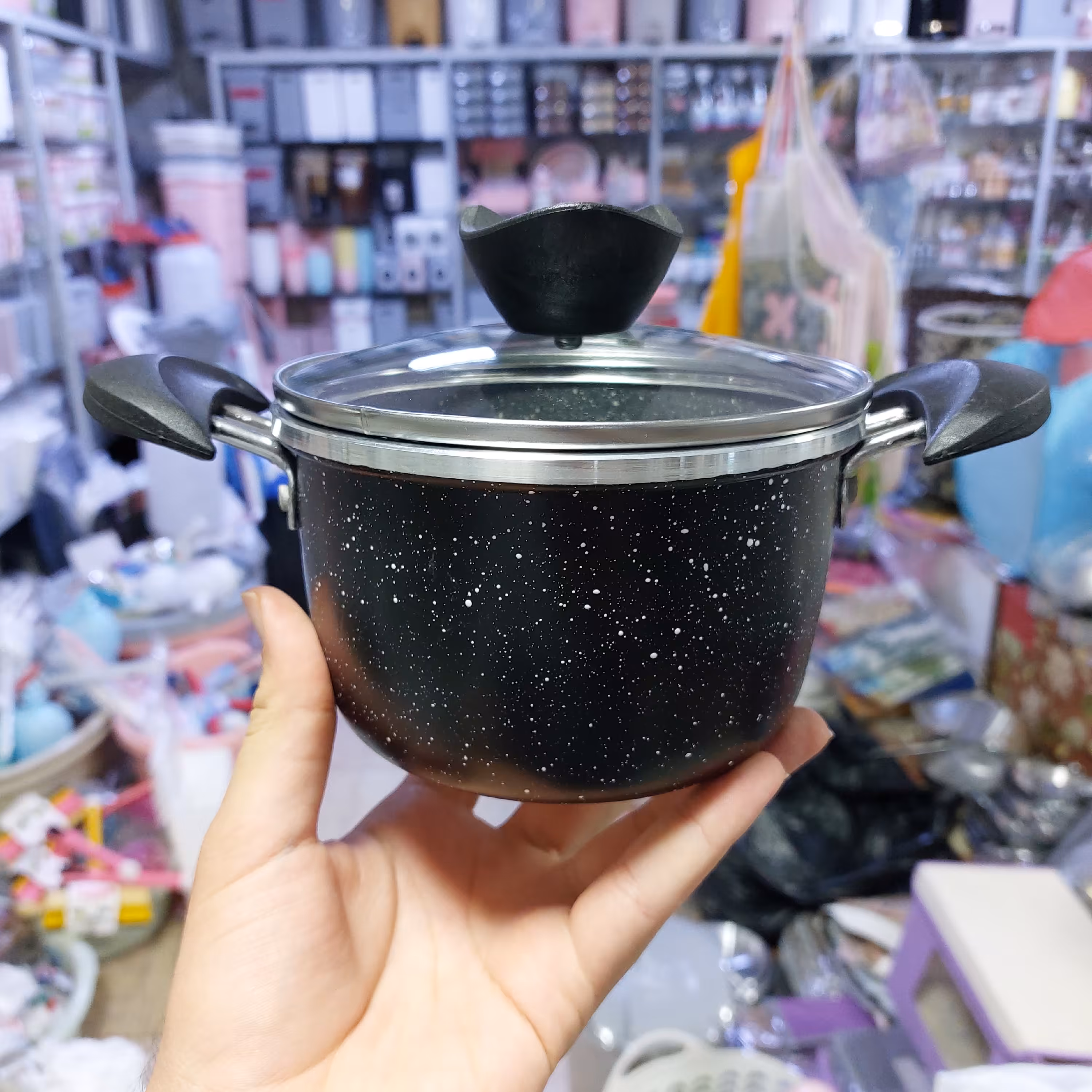 قابلمه سایز 16 درب دار طرح گرانیت مناسب استفاده یک نفر برای محل کار و...