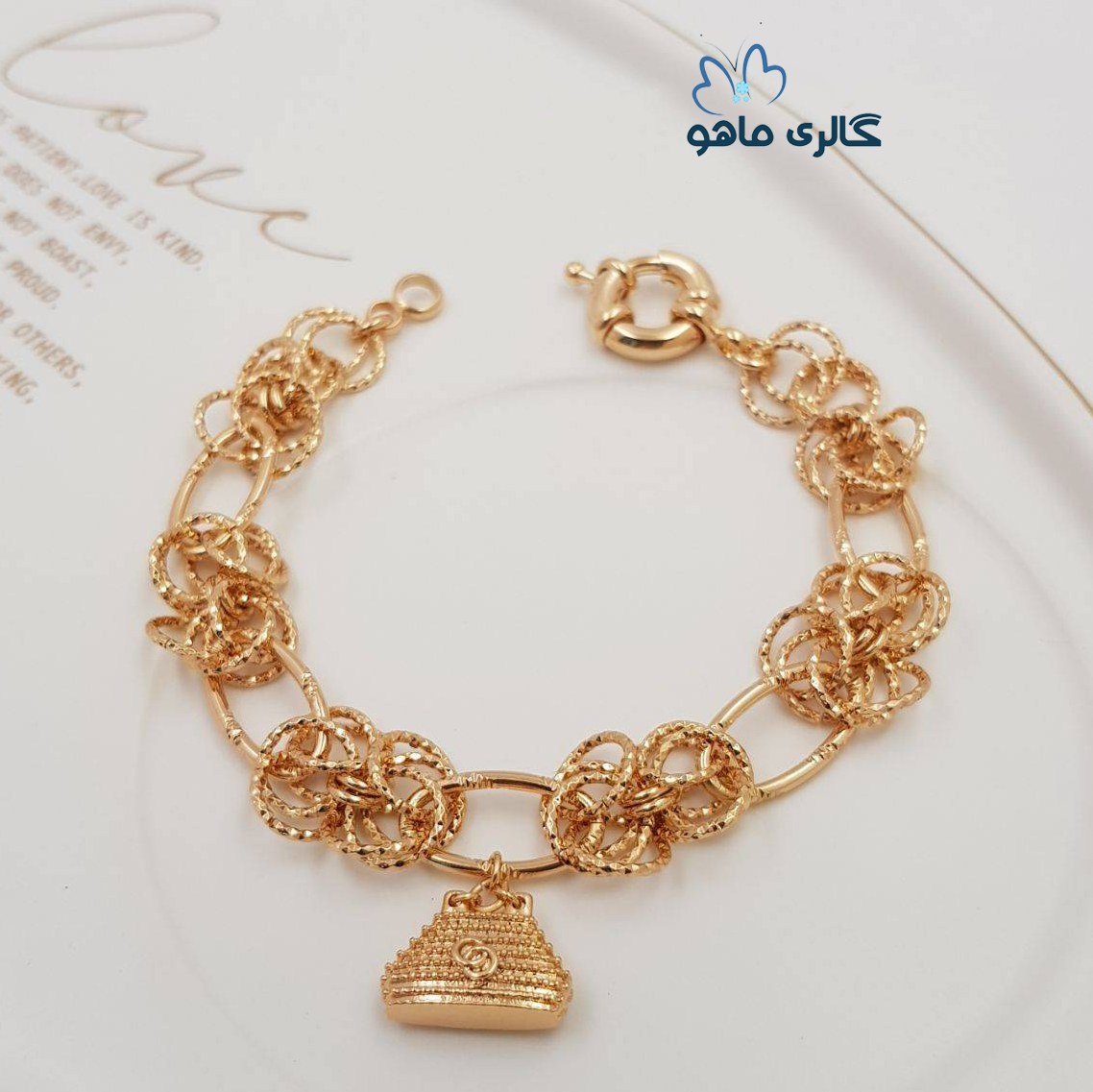 دستبند ژوپینگ مدل مجلسی کد DAXPG213 رنگ ثابت و ضدحساسیت