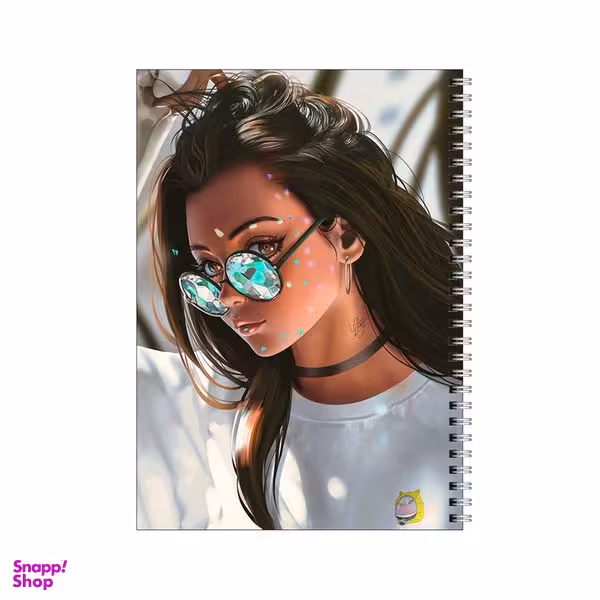 دفتر مشق 80 برگ بامبیلیپ طرح دختر و عینک  آفتابی کد 4612939