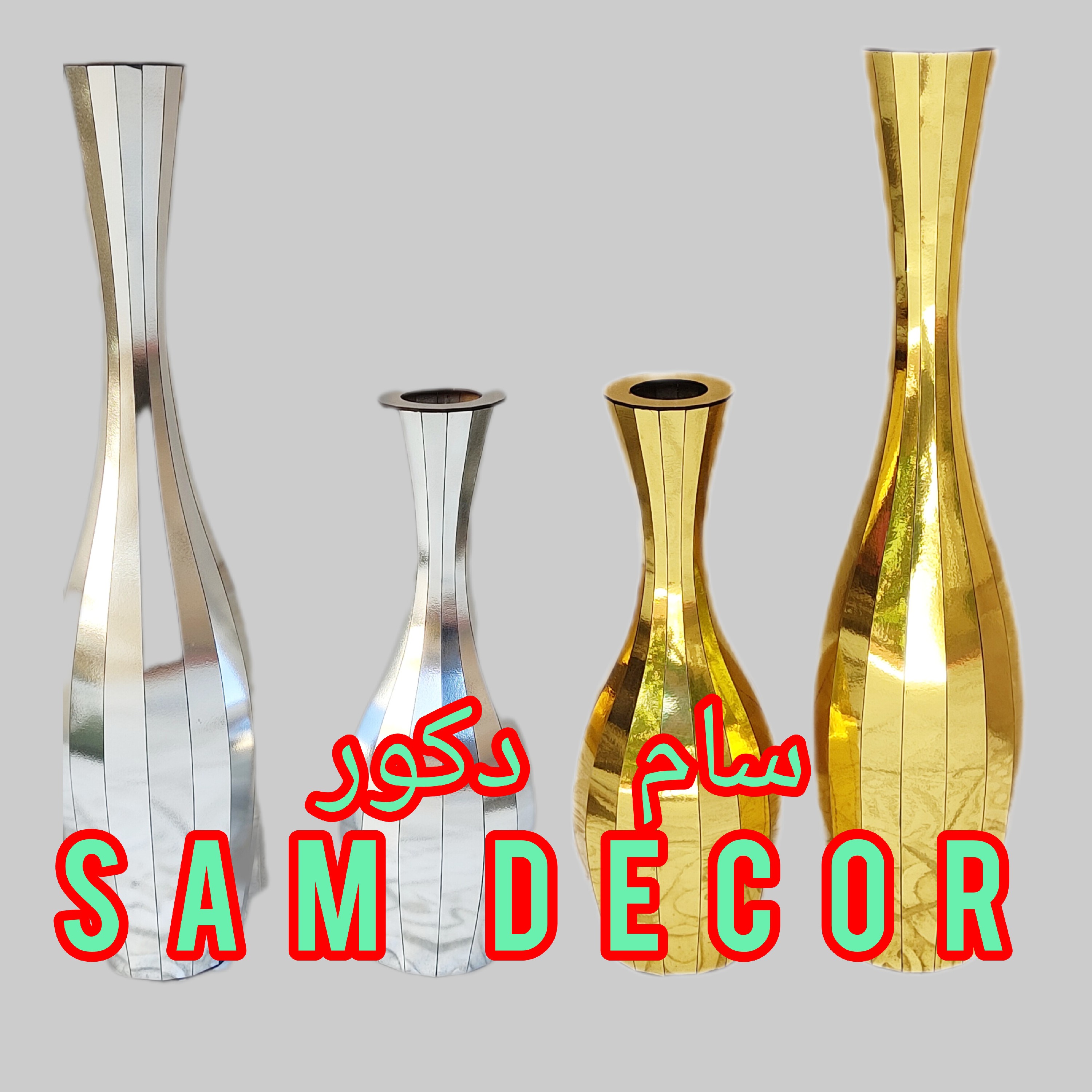 گلدان  چوبی جدید دورنگ   دوتای  هزینه ارسال بامشتری هست (پس کرایه)