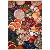 فرش فانتزی آشپزخانه افرند طرح میوه کد 194(شش متری)