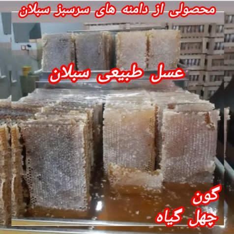عسل سبلان 1000گرمی چهل گیاه محصولی از دامنه های سرسبزسبلان