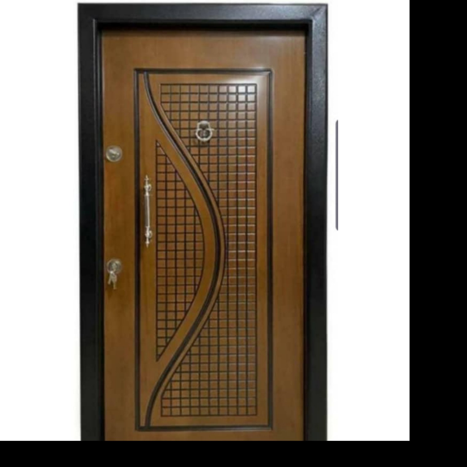 درب ضدسرقت cnc رویه راش رنگ پولی اورتان کد 4009