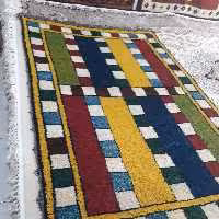 گبه دست بافت بختیاری بارنگ ومواد طبیعی وگیاهی با بهترین بافت 