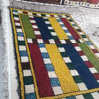 گبه دست بافت بختیاری بارنگ ومواد طبیعی وگیاهی با بهترین بافت 