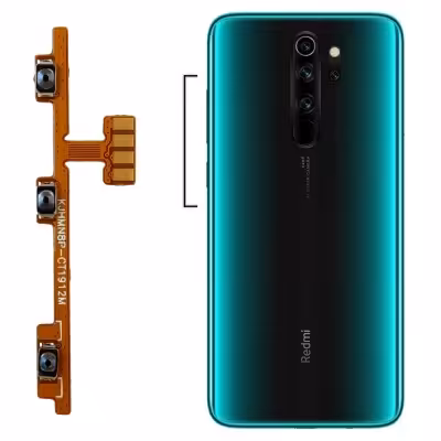 Xiaomi Redmi Note 8 Pro Volume   Power Flex Cable