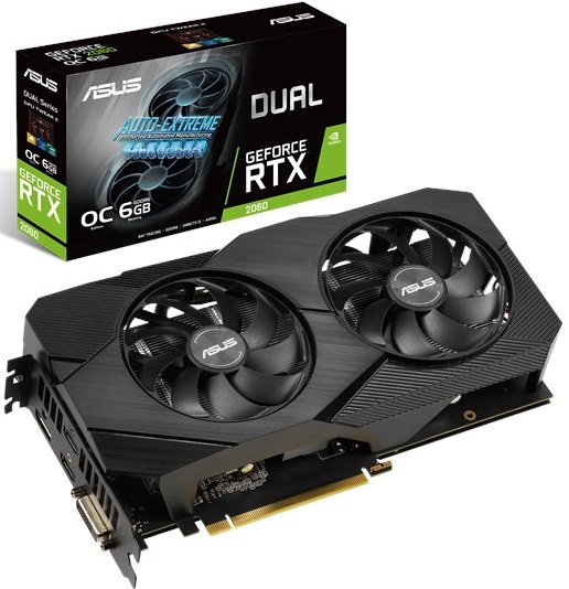 کارت گرافیک ایسوس مدل DUAL-RTX2060-O6G-EVO با حافظه 6 گیگابایت