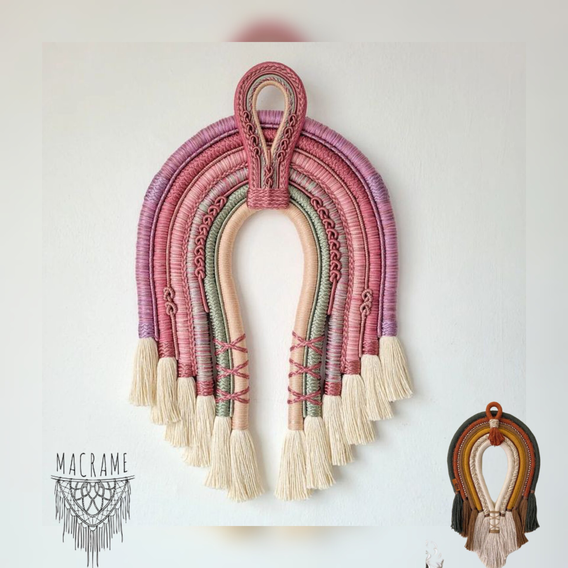 آویز نماد سرخپوستی مکرومه سپید ارسال رایگان با حداقل 420000 از غرفه قبل از سفارش حتما موجودی بگیرین