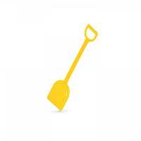 بیل شن بازی کودک mighty shovel yellow hape 4026