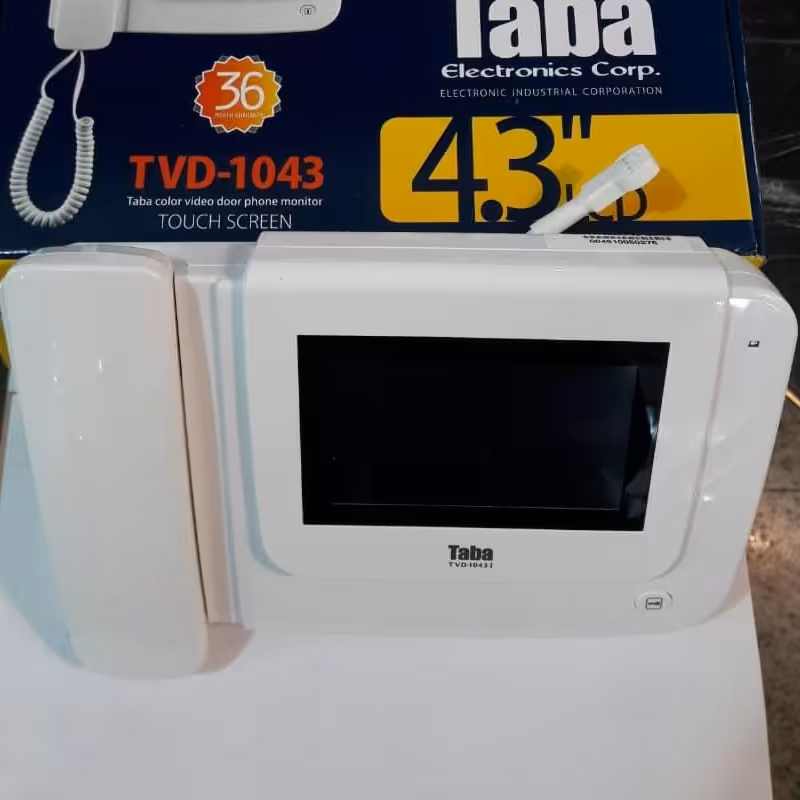 ایفون تصویری تابا مانیتورtvd 1043  صفحه 4.5 اینچ لمسی حافظه دار