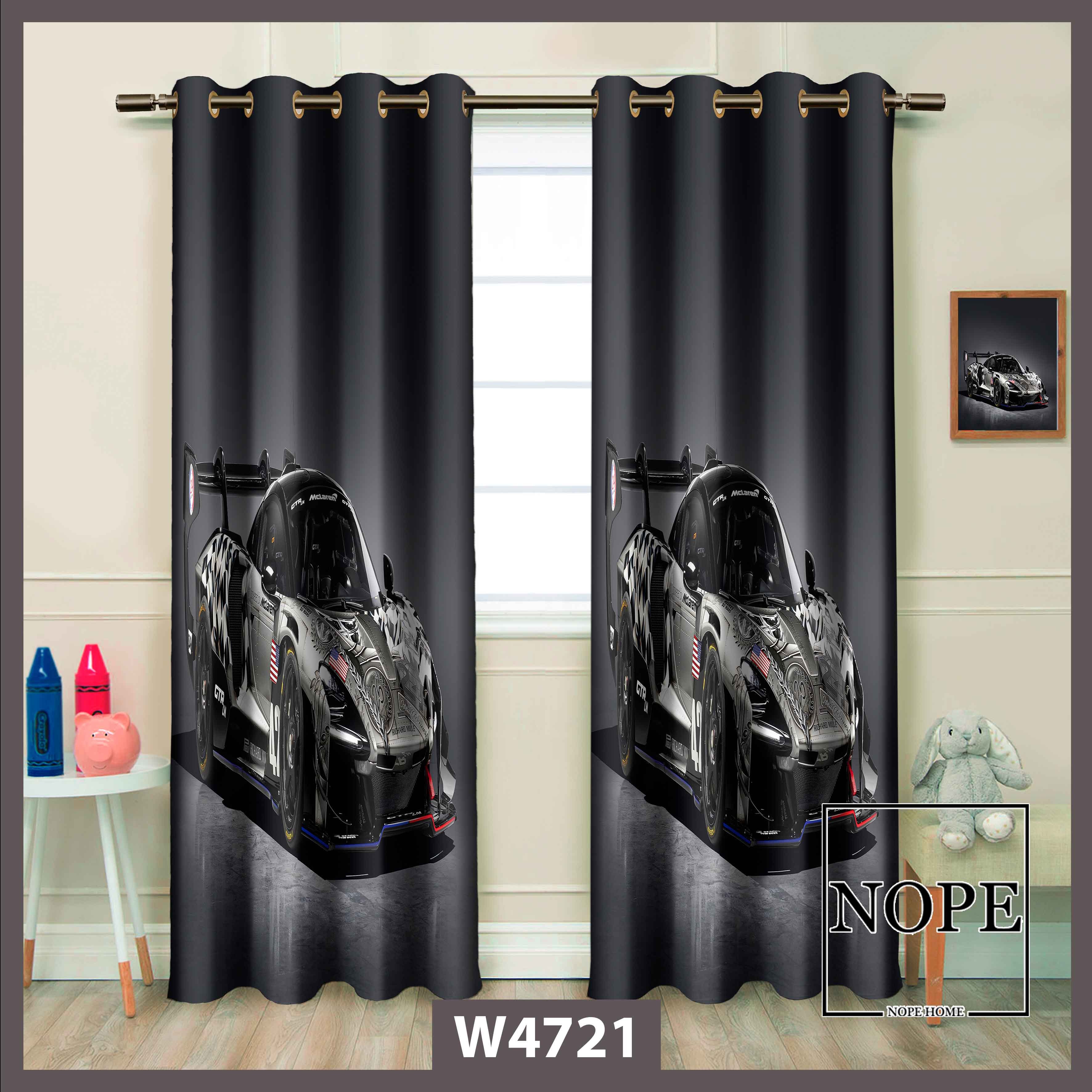 پرده چاپی پانچی دوقواره کد 4721