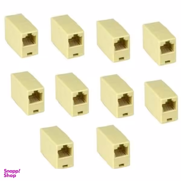 مبدل افزایش طول RJ45 مدل کوپلر بسته 10 عددی