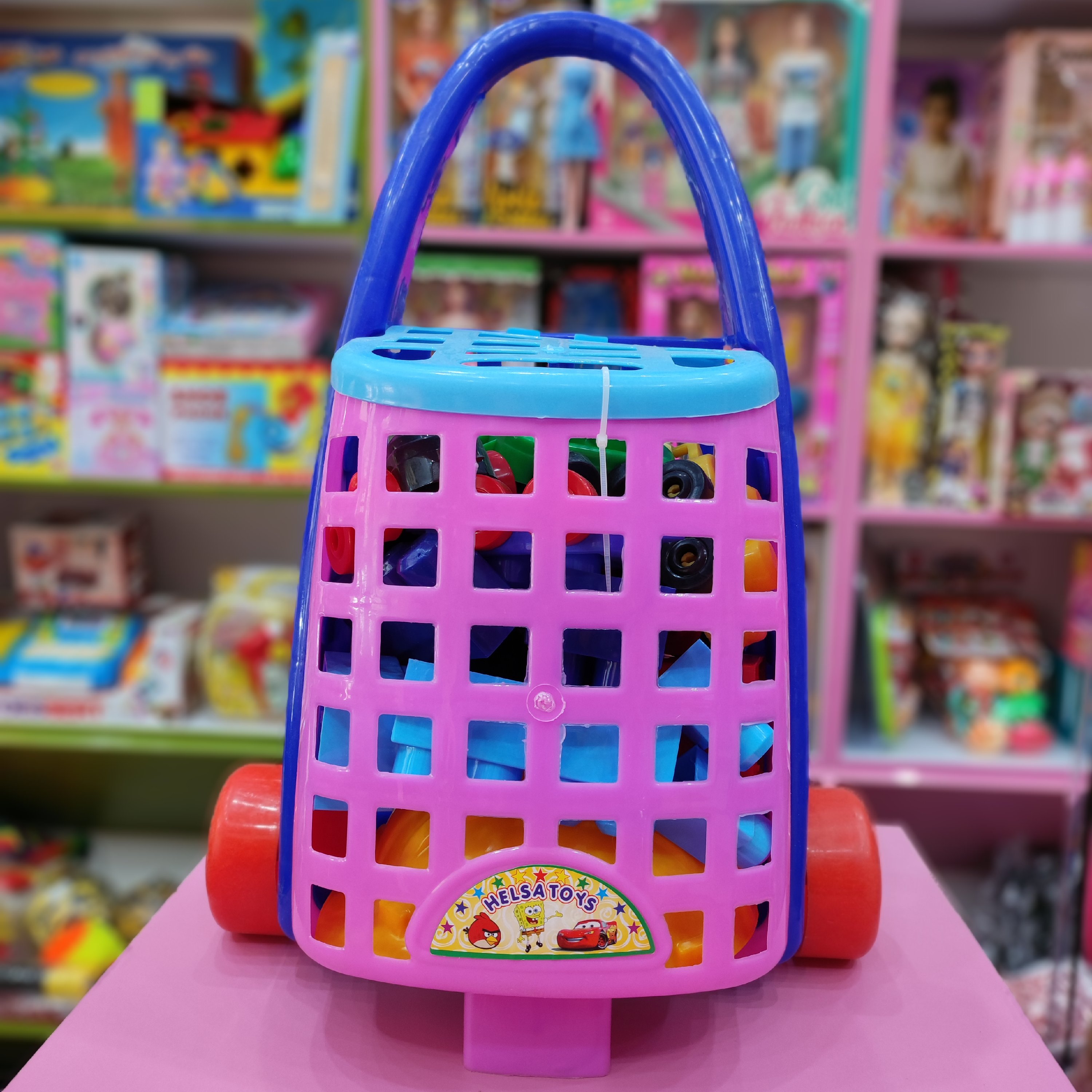 اسباب بازی لگو مدل سبد خرید متفاوت و دوست داشتنی با قطعه های درشت قبل از ثبت موجودی بگیرید