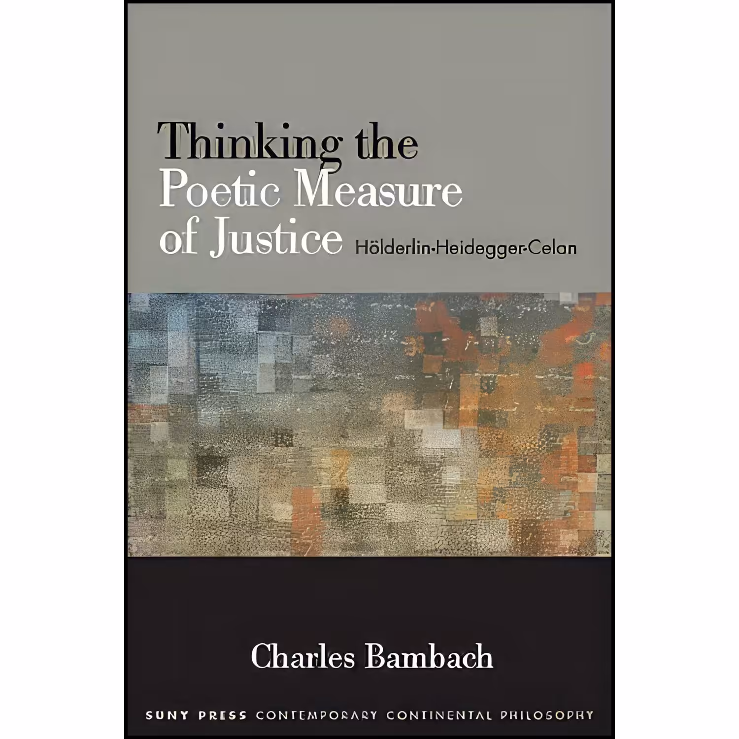 کتاب زبان اصلی Thinking the Poetic Measure of Justice اثر Charles R Bambach