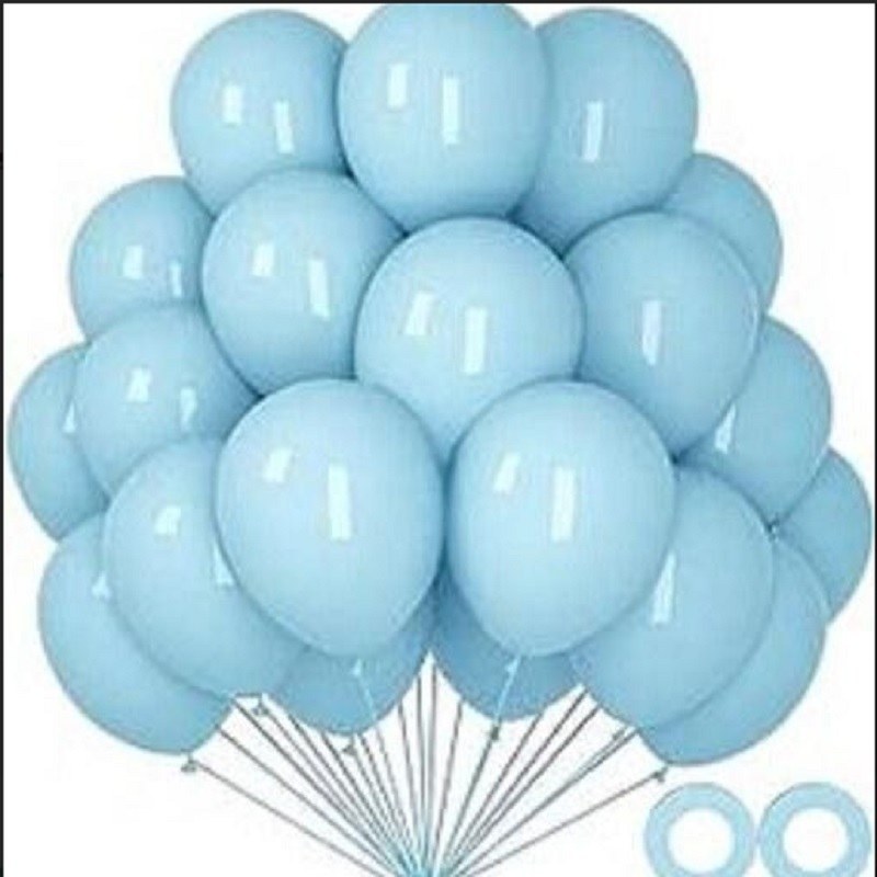بادکنک پاستلی آبی کم رنگ - بادکنک پاستیلی آبی کم رنگ - بادکنک لاتکس آبی کم رنگ