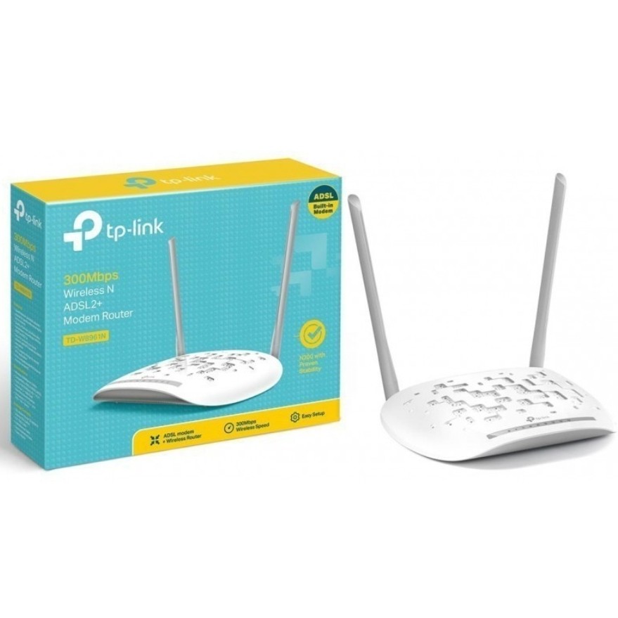 مودم روتر ADSL2 Plus بیسیم N300 تی پی-لینک مدل TD-W8961N