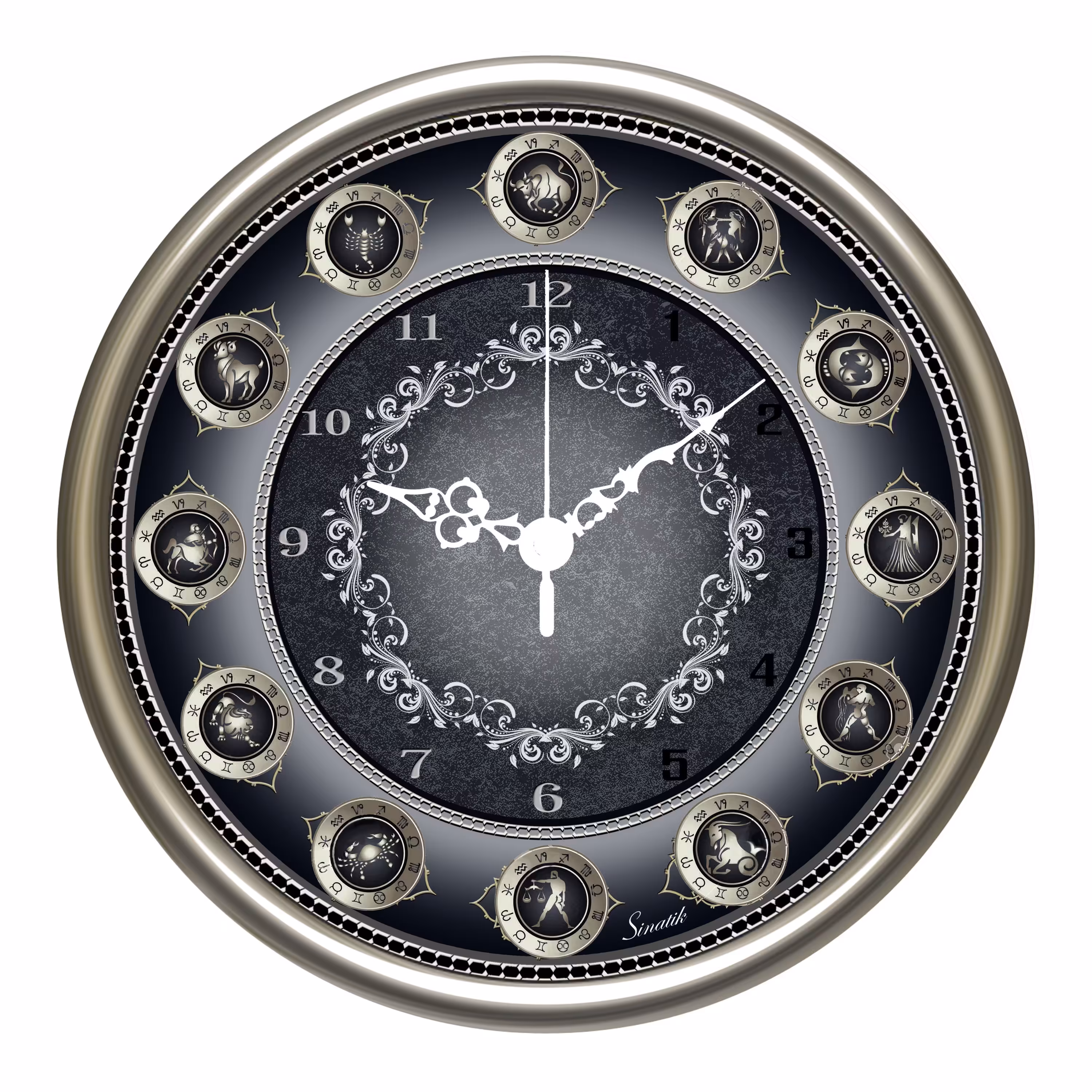 ساعت دیواری طرح سور فلکی 40 سانت سیناتیک