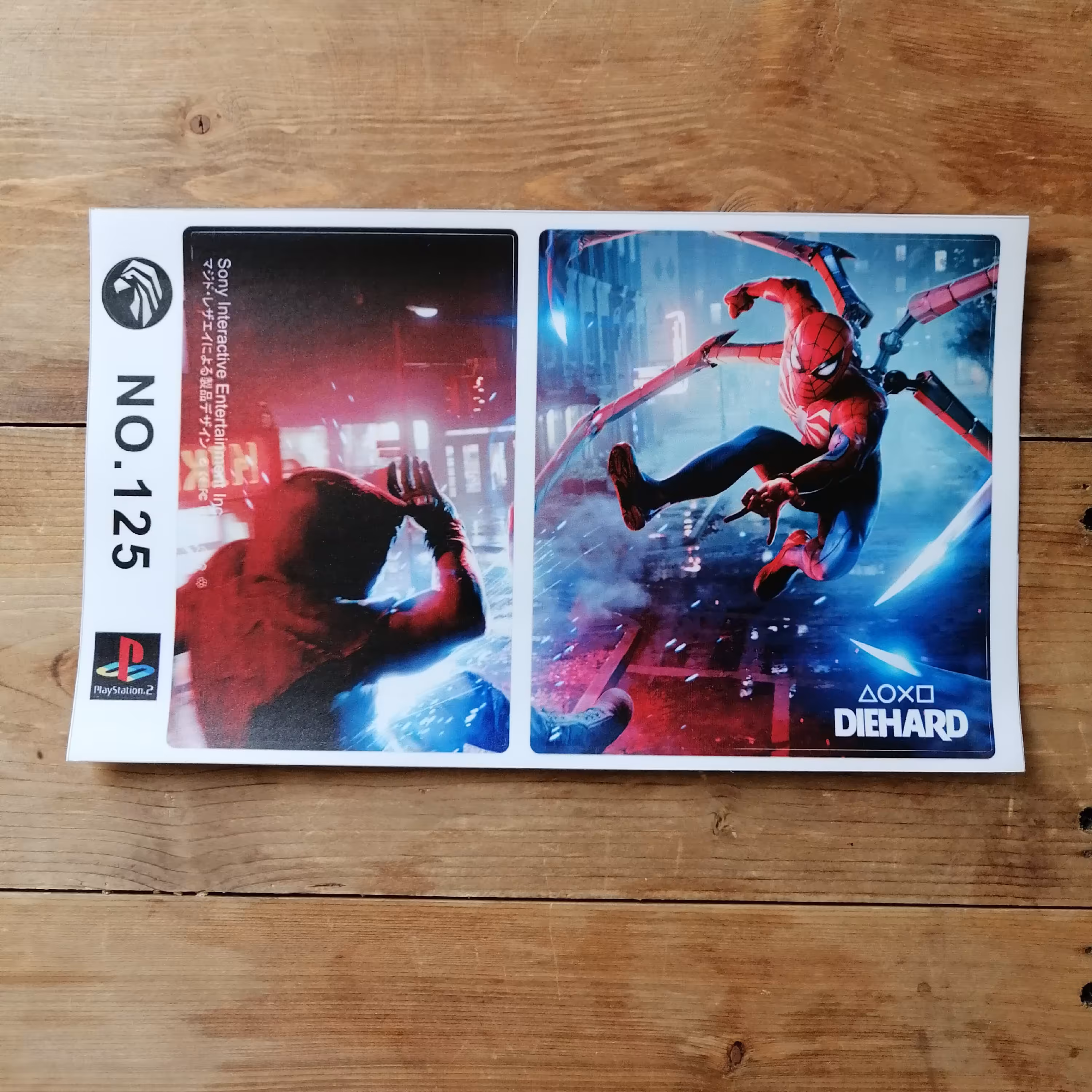 برچسب کنسول پلی استیشن2 ps2 مردعنکبوتی Spiderman 125 برای playstation2 