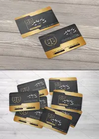 طرح کارت ویزیت وکیل | گرافیک با طعم تربچه