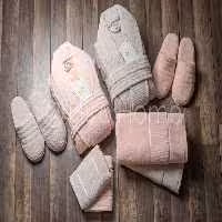 سرویس حوله عروس و داماد 10تیکه bello