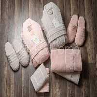 سرویس حوله عروس و داماد 10تیکه bello