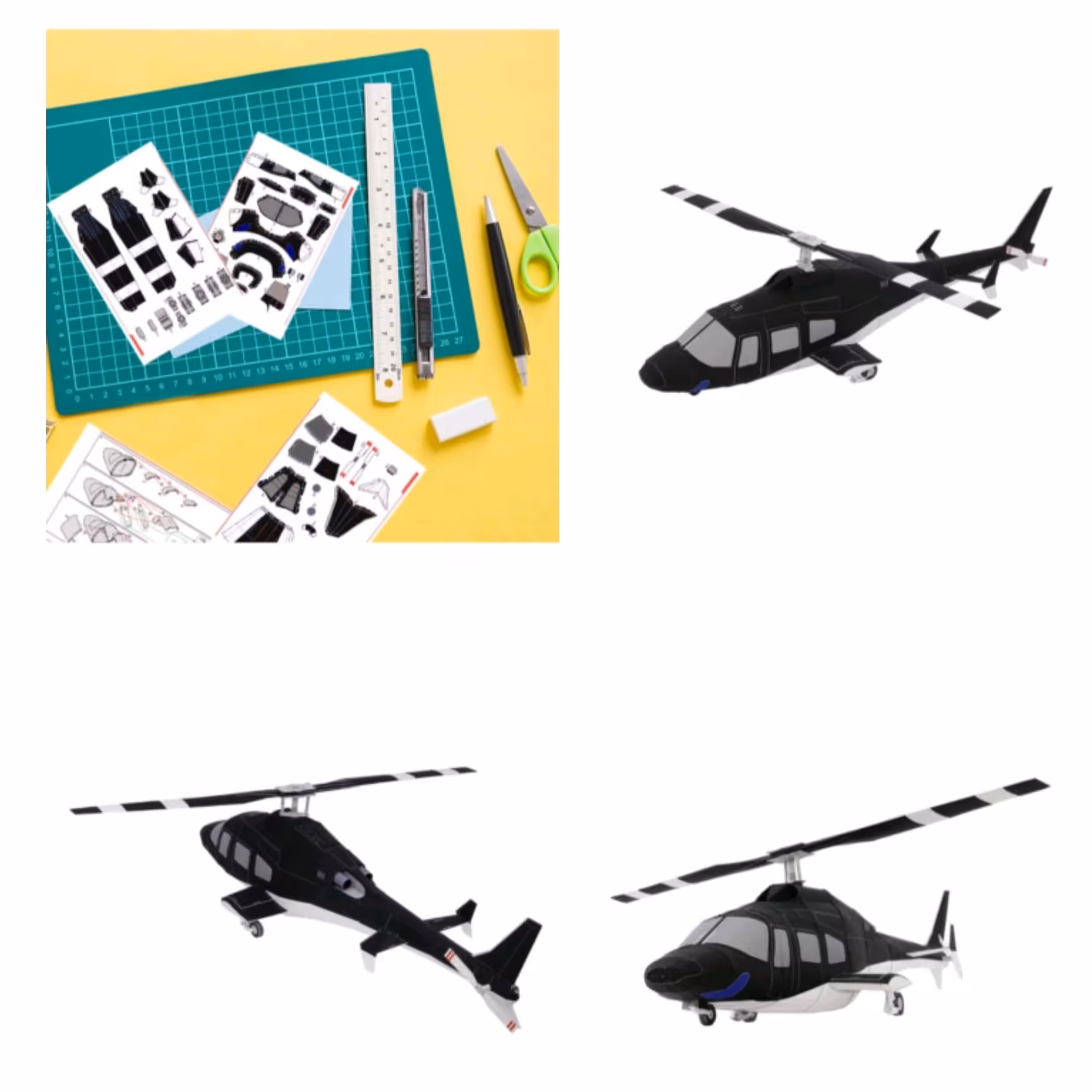 کیت ساخت ماکت هلیکوپتر سیاه