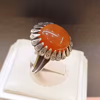 انگشتر عقیق یمن سرخ اصل