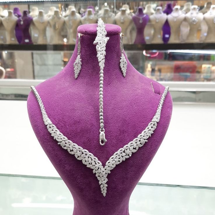 سرویس نقره آبکاری طلا سفید 2..