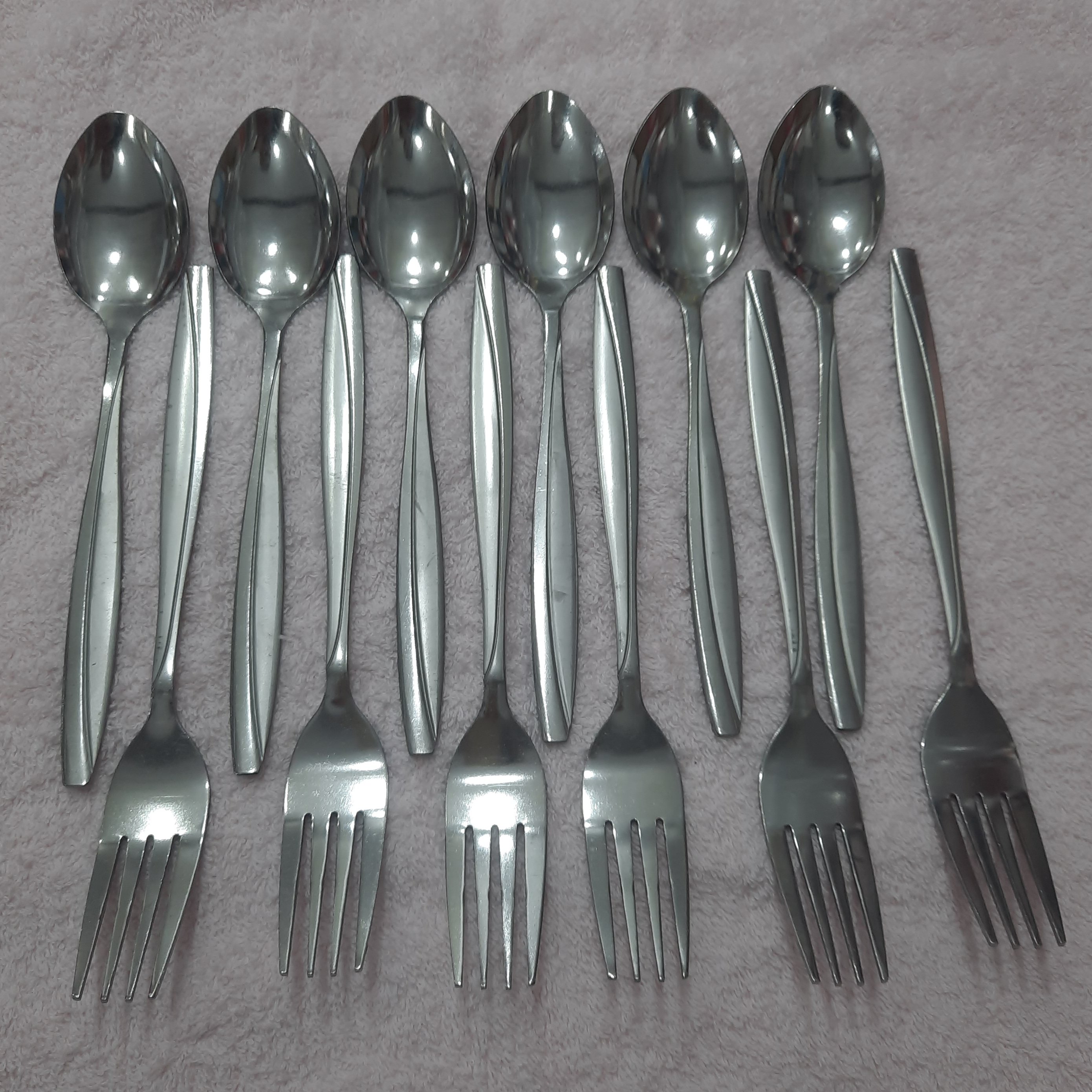 قاشق چنگال 12 پارچه قاشق چنگال 12 عددی قاشق چنگال دوازده عددی 