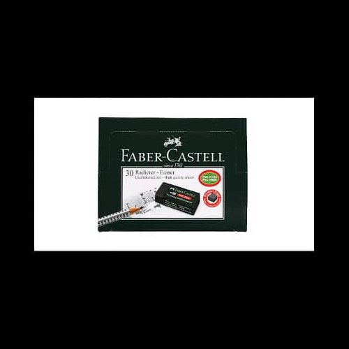 پاک کن فابر کاستل 30 عددی مشکی رنگ PVC کوچک