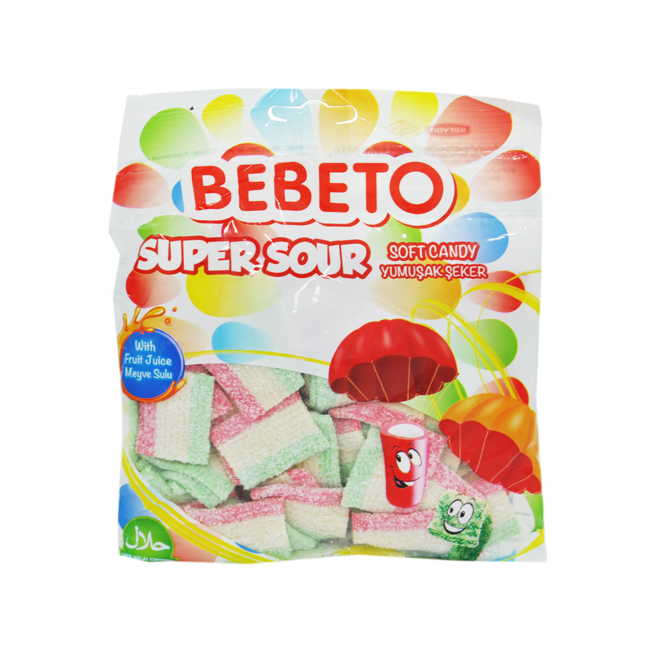 پاستیل شکری میوه ای ترش ببتو - bebeto