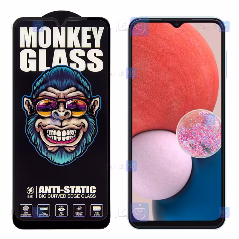 خرید گلس گوشی Samsung Galaxy A13 4G مدل Monkey Anti Static