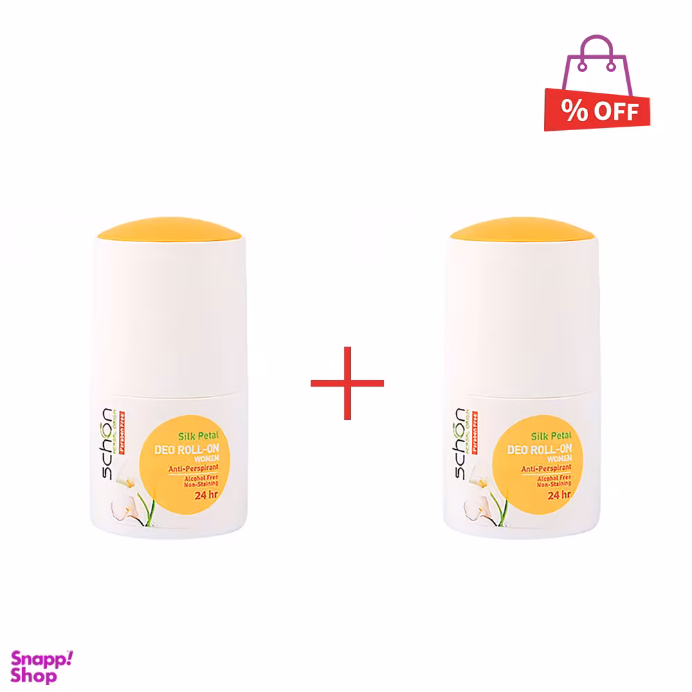 رول ضد تعریق زنانه شون (Schon) مدل Pink Princess حجم 50 میلی‌ لیتر مجموعه 2 عددی