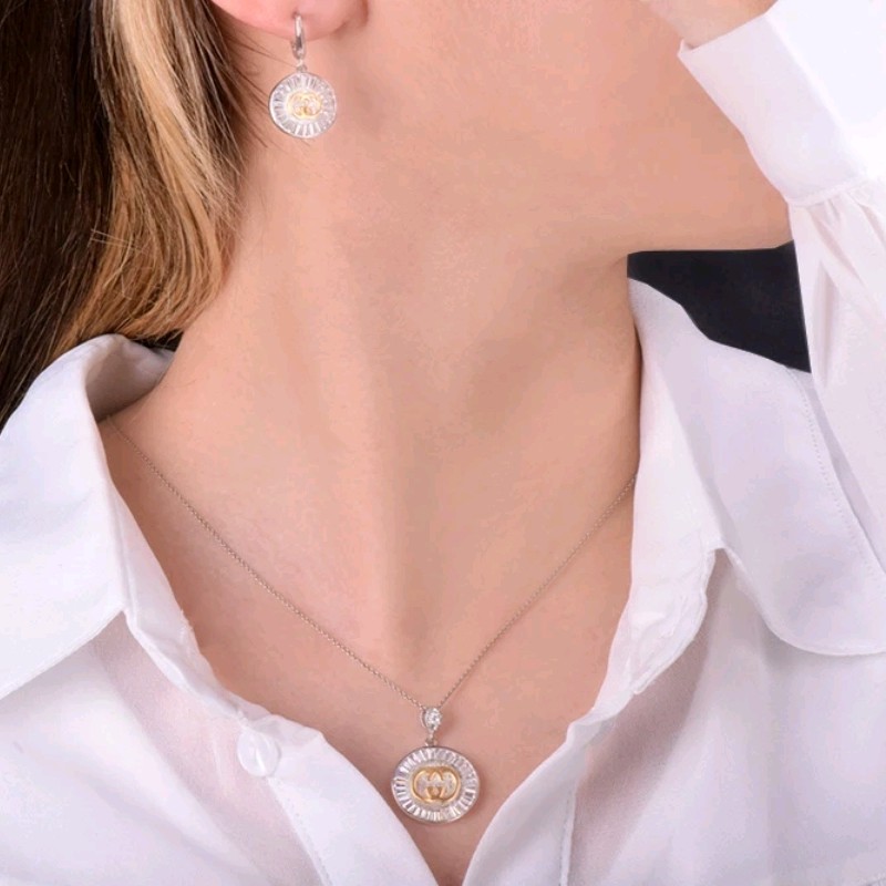 نیم ست نقره اصل کد 2334 برند ilex ارسال رایگان