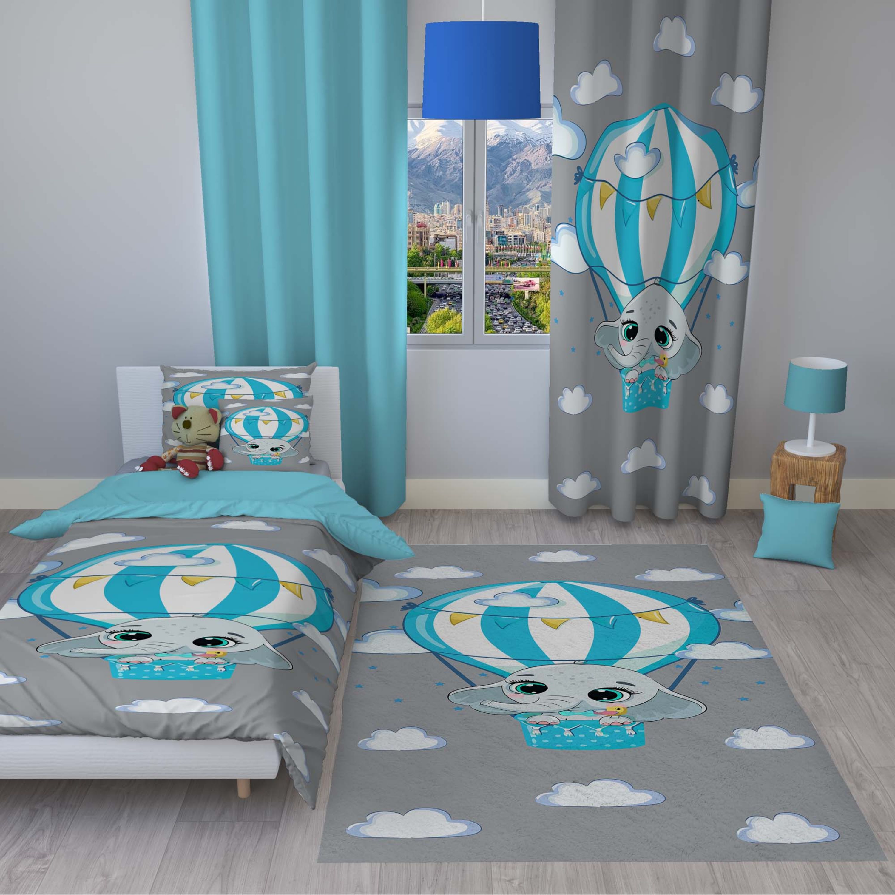 سرویس روتختی مدل 122 یک نفره 4 تکه سایز 140x230