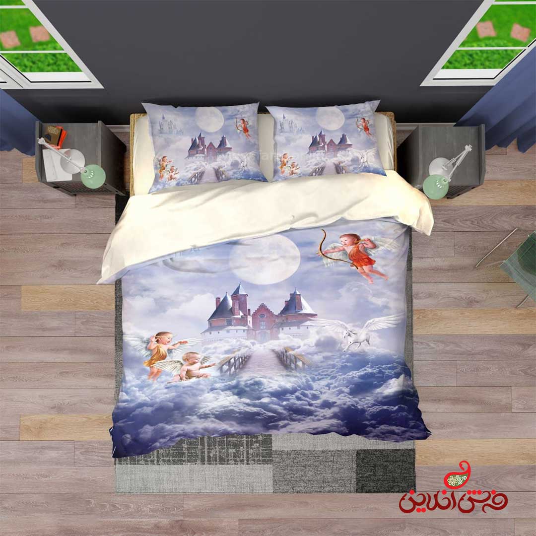 روتختی  طرح قلعه آسمانی و فرشته ها کد 2828