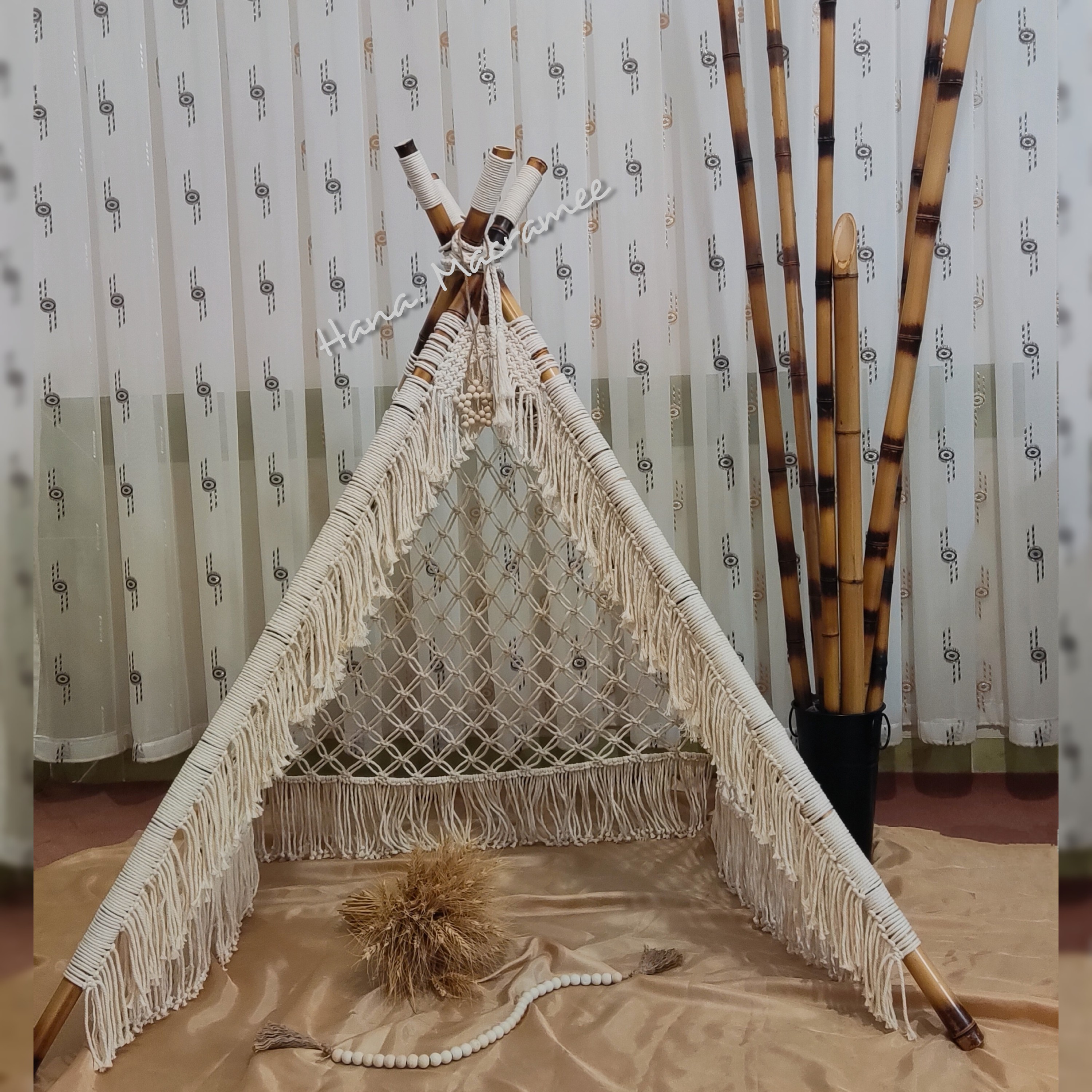 چادر سرخپوستی از حنا مکرومه بسیار شیک و ساده
