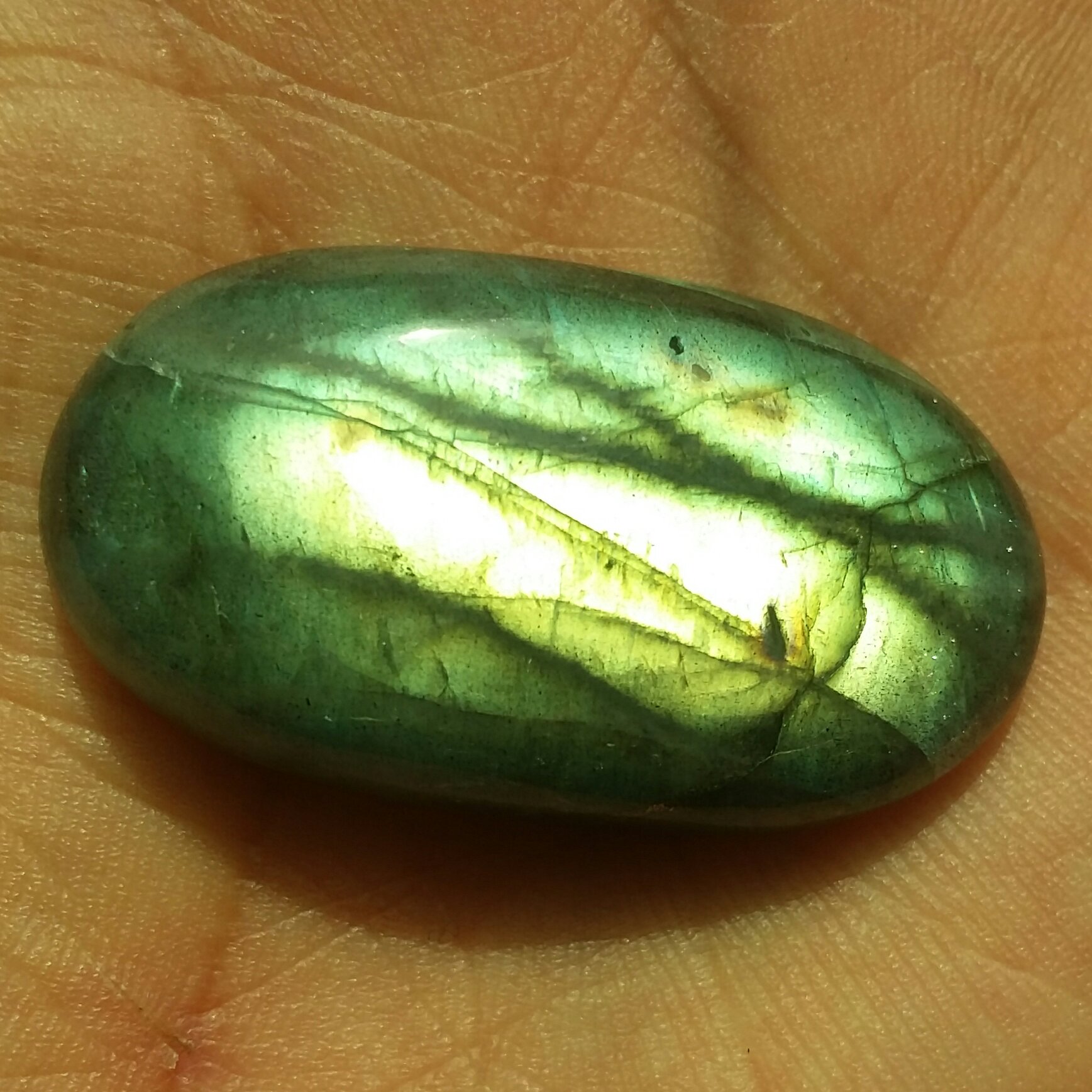 نگین غولپیکر لابرادوریت وارداتی محشر خاااص 100درصد طبیعی شاهکار خلقت