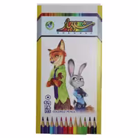 مداد رنگی 12 رنگ شهباز کد 43