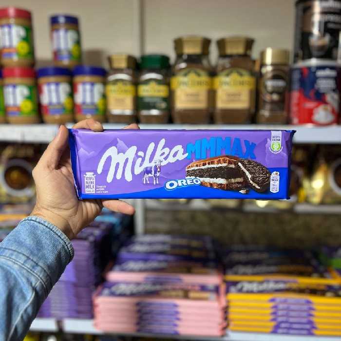 شکلات تخته ای میلکا 300 گرمی اصل با طعم اورئو محصول کشور ترکیه