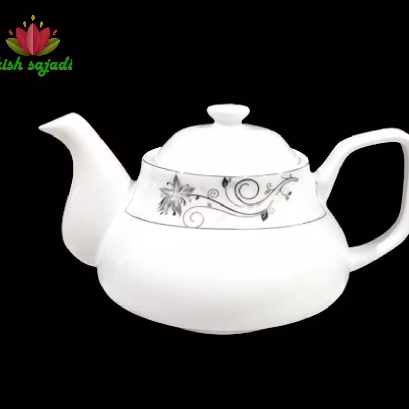 قوری کف پهن چینی پارس مناسب برای روی کتری شیردار