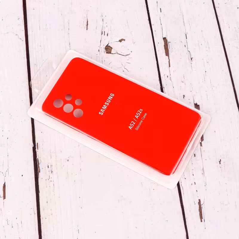 گارد سامسونگ A52 و A52s  سیلیکونی اورجینال پاکنی ویتنام رنگ قرمز