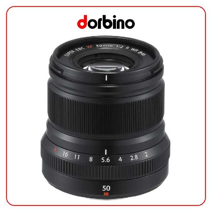 لنز فوجی فیلم FUJIFILM XF 50mm f/2 R WR Lens (Black) - فروشگاه دوربین دوربینو