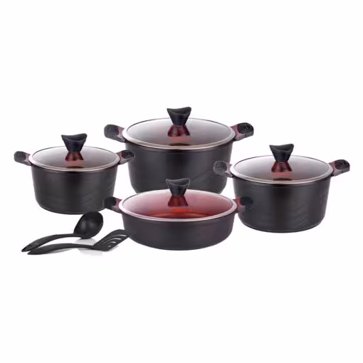 سرویس قابلمه اوشن مشکی کاندید گرانیتی 10 پارچه